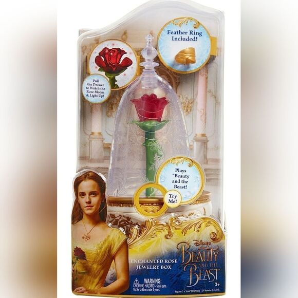 🧚‍♂️Disney Beauty & the Beast Enchanted Rose Jewelry Box - Picture 7 of 13